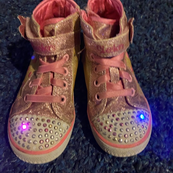 Little girls twinkle toes Skechers - Picture 4 of 5